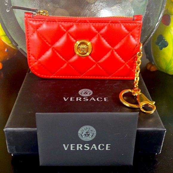 Versace Red Leather Wallet - Picture 13 of 16
